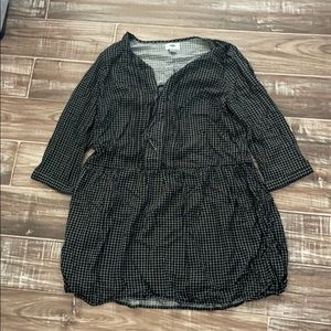 Black and white plaid dress